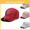 R Embroidery Letter Cotton Baseball Cap Adjustable Breathable Peaked Gift Caps