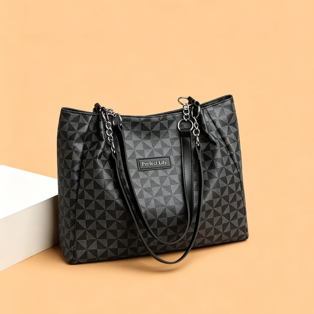Ladies' Large Capacity Trendy Fashion Printed Casual Shoulder Bag Tote Bag