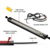 Auto 1/2Pcs 12V LED Ring Fork Strip Lamp Flashing Blinker Motorcycle Turn Signal Light & DRL Amber White Moto Flasher