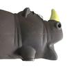 Pet Toys Rhino Shape Toy with Sound Design Flexible Bite-Resistant Latex Dog Toy Teeth Cleaning Relieve Anxiety Chew Toy