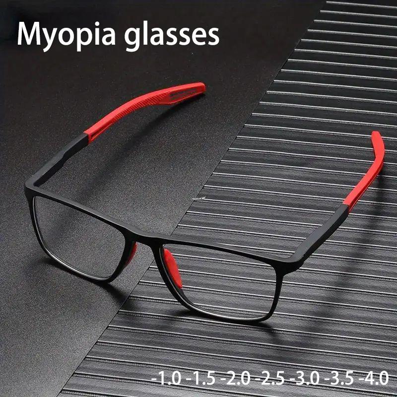 Fashion Sports Myopia Glasses Men Retro Prescription Eyeglass Correction Eyeglass for Women -1.0 -1.5 -2.0 -2.5 -3.0  -3.5 -4.0