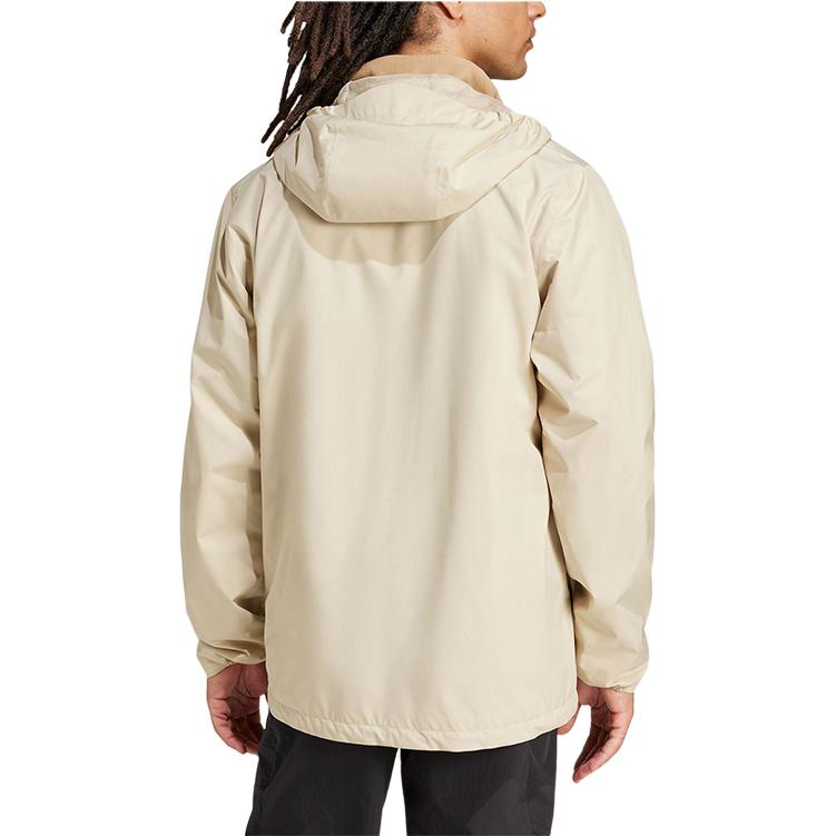 Adidas Rain.Rdy Fashion Versatile Casual Outdoor Fleece Lined Three In One Sports Warm Jacket Men Jacket Prairie-Brown Cardboard-Yellow JY4799