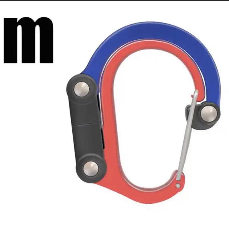Mehrzweck-Outdoor-D-förmiger Karabiner-Schlüsselanhängerhaken