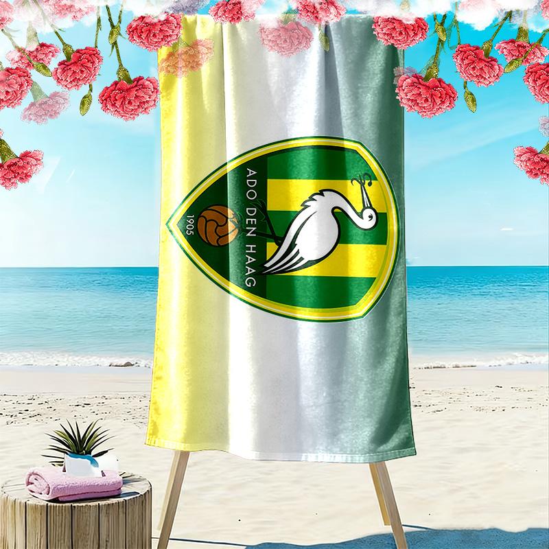 ADO Den Haag Print Strandtuch, Großes Weiches Schnelltrocknendes Handtuch für Strand Camping Schwimmen