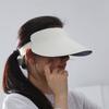 UV Protection Breathable Seamless Visor Cap Large Brim Foldable Sunscreen Empty Top Cap Sun Visor Anti-UV Women Sun Hat Travel