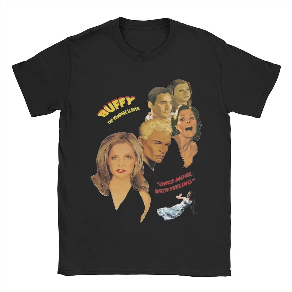 Buffys The Vampires Slayers Spike T Shirts 2026 Spring summer new men Novelty TShirt Round Collar Tees Short Sleeve Tops