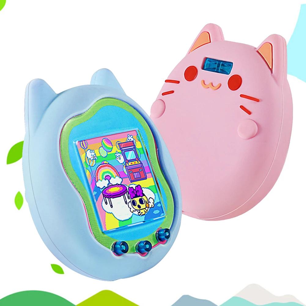 Silicone Cover Case Screen Protector for Virtual Interactive Pet Game Machine Protective Soft Skin Cover for Tamagotchi Uni