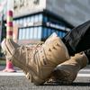 Fashion Men's Desert Tactical Boots Wear-resisting Training Boots Men Waterproof Outdoor Hiking Shoes Men Combat Ankle Boots Size 39-47