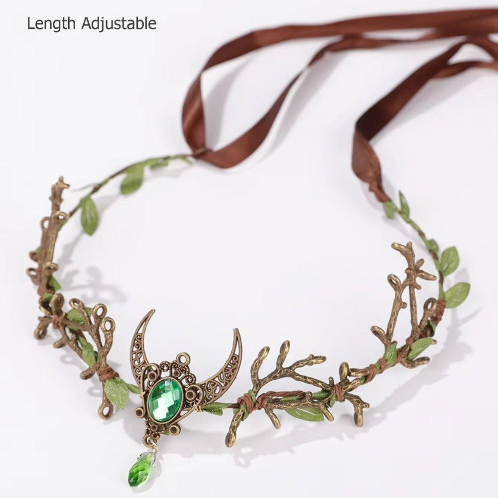 Fantasy Jewelry Elf Tiara Forest Theme Fantasy Headpiece Fairy Headband Outdoor Photo Shoots