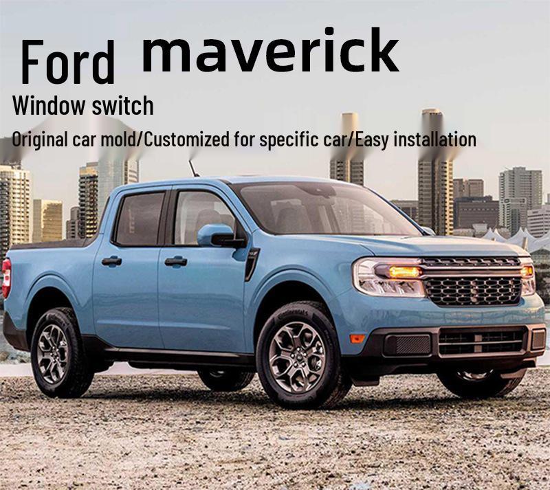 Carbon Fiber Window Switch Trim for Ford Maverick 2022-2024