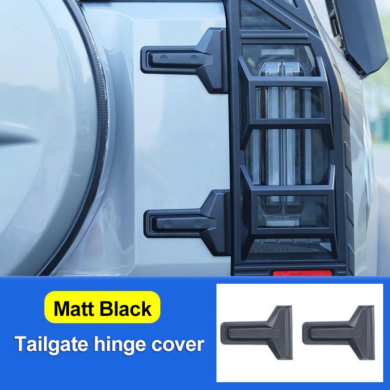 For Chery Jetour Shanhai Traveler T2 2023 2024 2025 ABS Black Tailgate Hinge Cover Modification Styling Car Stickers Accessories матовый черный