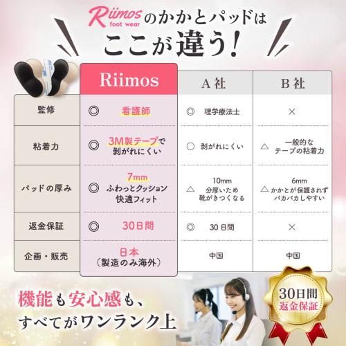 Riimos Angel Heel Pads [Nurse-Supervised] Prevents Blisters, Adjusts Size, Strong Adhesion Tape, 7mm Cushion, Fits Pumps and Heels, Women's [Inspired