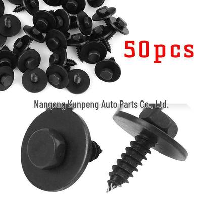 50 Piezas Tornillos de Fijación Pernos para BMW/Mercedes-Benz Guardabarros Forro Cubierta Inferior 07147129160.