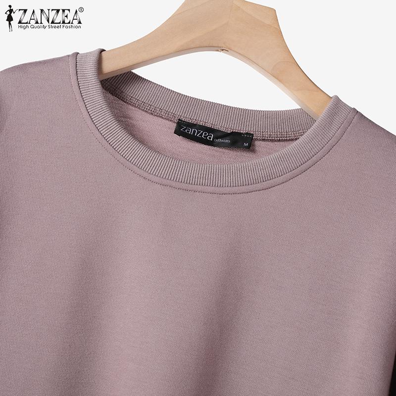 ZANZEA Women Long Sleeve Blouse and Skirts Casual Two Piece Suit Sets