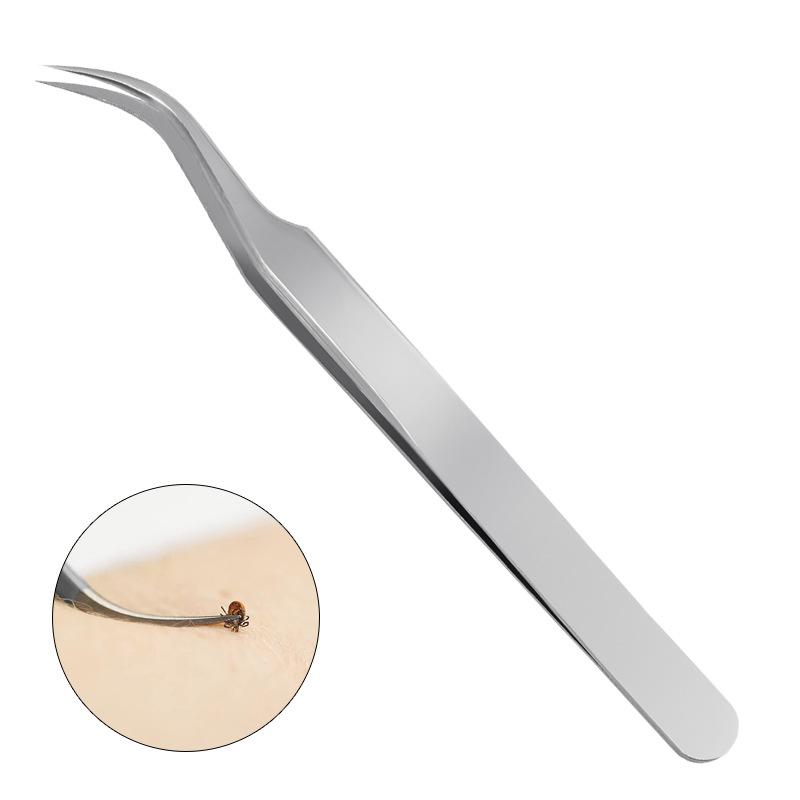 Stainless Steel Pet Grooming Set: Nail Clippers, Tick Tweezers, Lice Fork, Lice Clips for Dogs