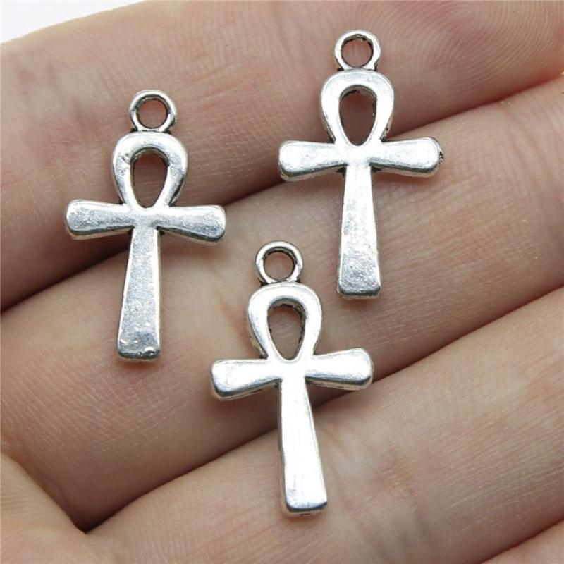 Set of 10pcs Classical Religious Crucifix Necklace Pendant Elegant Alloy DIY Jewelry Accessories Gift For Men Women