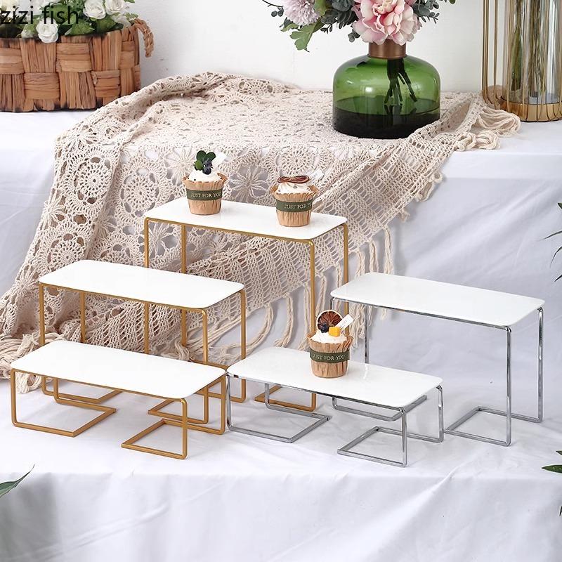 Simplicity Iron Art Ceramic Cake Stand Afternoon Tea High Foot Dim Sum Rack Cake Dessert Display Rack Creative Cake Tools