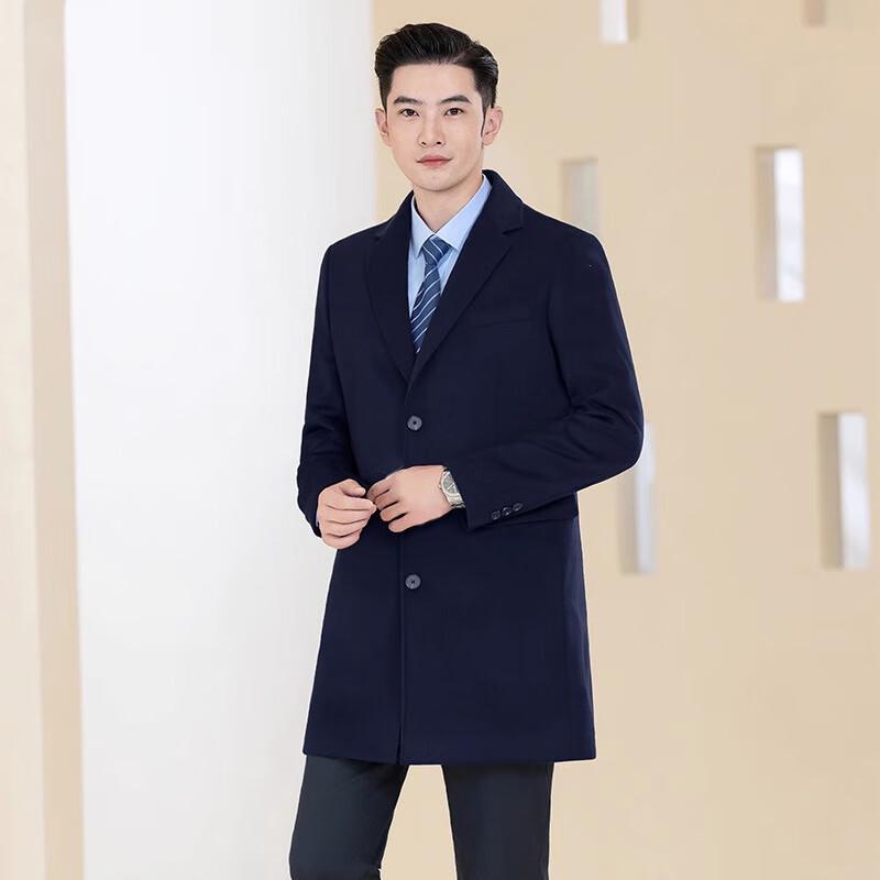 Troyman Unisex Mid-Length Cashmere Wool Coat