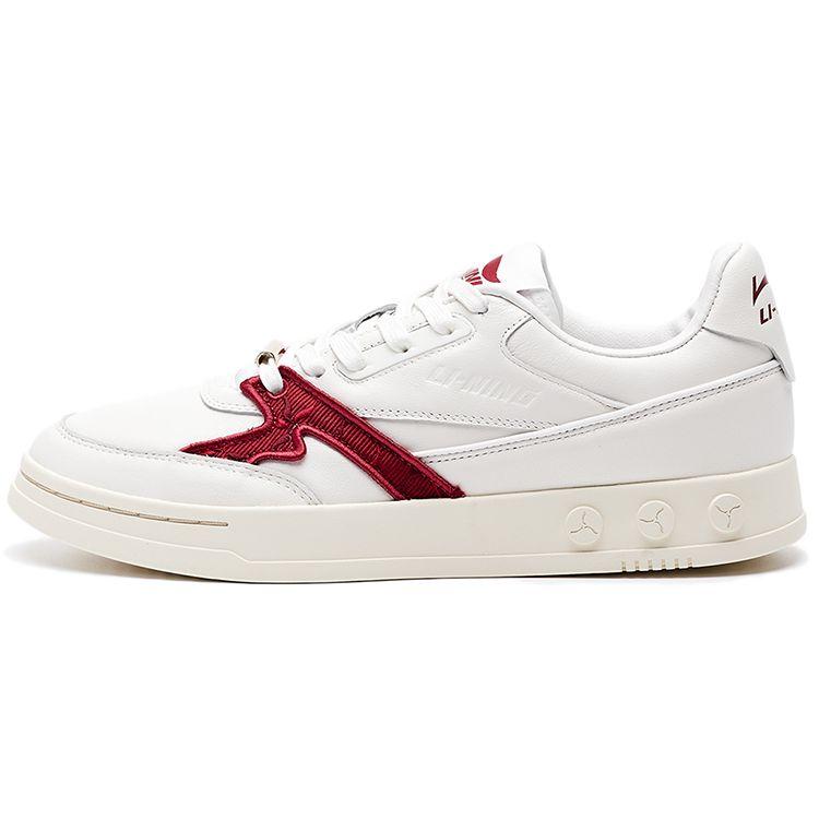 

Li-Ning 1990 Удобные универсальные повседневные низкие кроссовки мужские кроссовки белые красные ALFR099-1 43⅔
