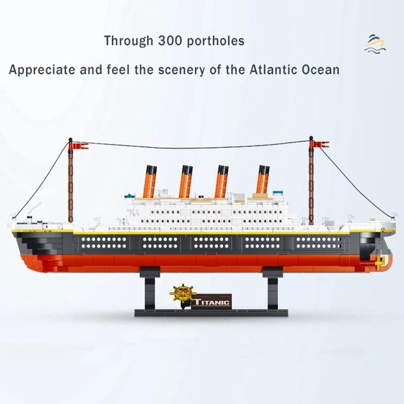 1288 PCS Titanic Modell Mini Bausteine Set 3D Kreuzfahrtschiff Micro Bricks Sammlung DIY Bildung Weihnachtsgeschenke Kinderspielzeug