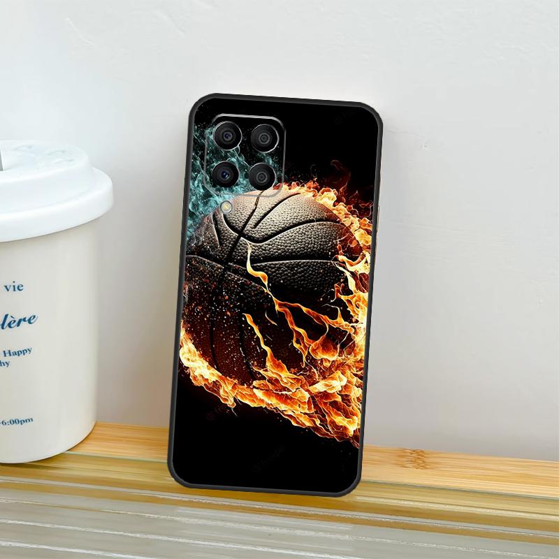 Basketball On Fire Case For Samsung Galaxy M52 M32 M12 M16 M14 M54 M13 M33 M53 M56 M36 M31 M11 M35 M55 M15 M06