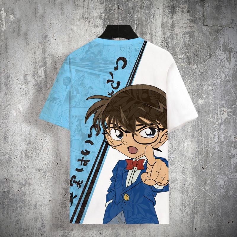 Kudo Shinichi Detective Conan Maglietta Anime Unisex per Bambino Adulto Cosplay Camicia 3D Estate