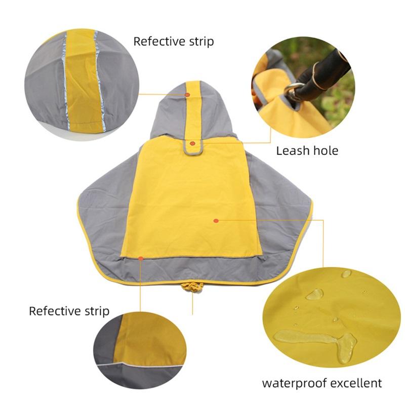 Rainproof dog coat, universal waterproof clothing for pets, suitable for medium and large-sized pets