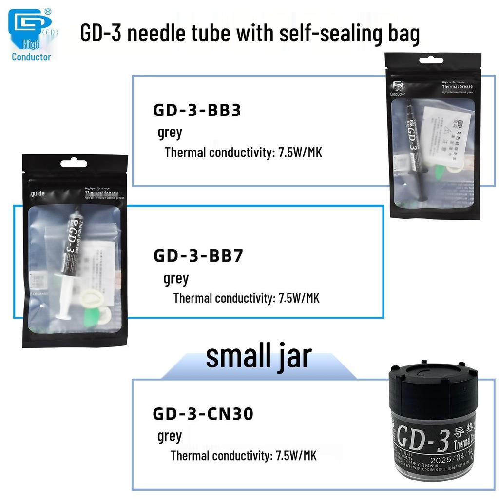 High Conductivity Thermal Paste for Laptop CPU/GPU, 3/7/15/30g