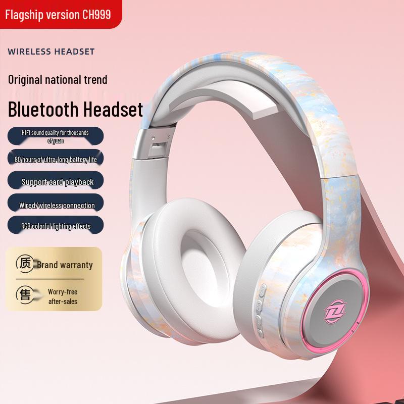 Verbesserte kabellose Bluetooth 5.3 Over-Ear-Kopfhörer für Sport & Esports