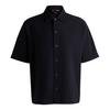 Mens Lapoully Relaxed Fit Short-Sleeved Shirt