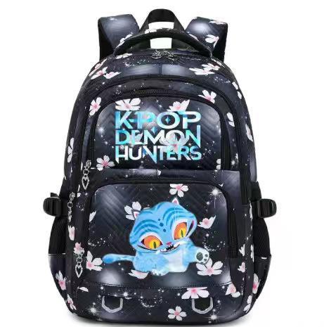 Peripheral printing large-capacity primary and secondary school schoolbags trendy backpacks lightweight and fashionable backpacks