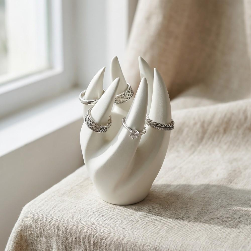 Fingerförmiger Ring-Aufbewahrungsständer 3D-gedruckter Halskettenhalter Schmuck-Displayständer Theken-Display