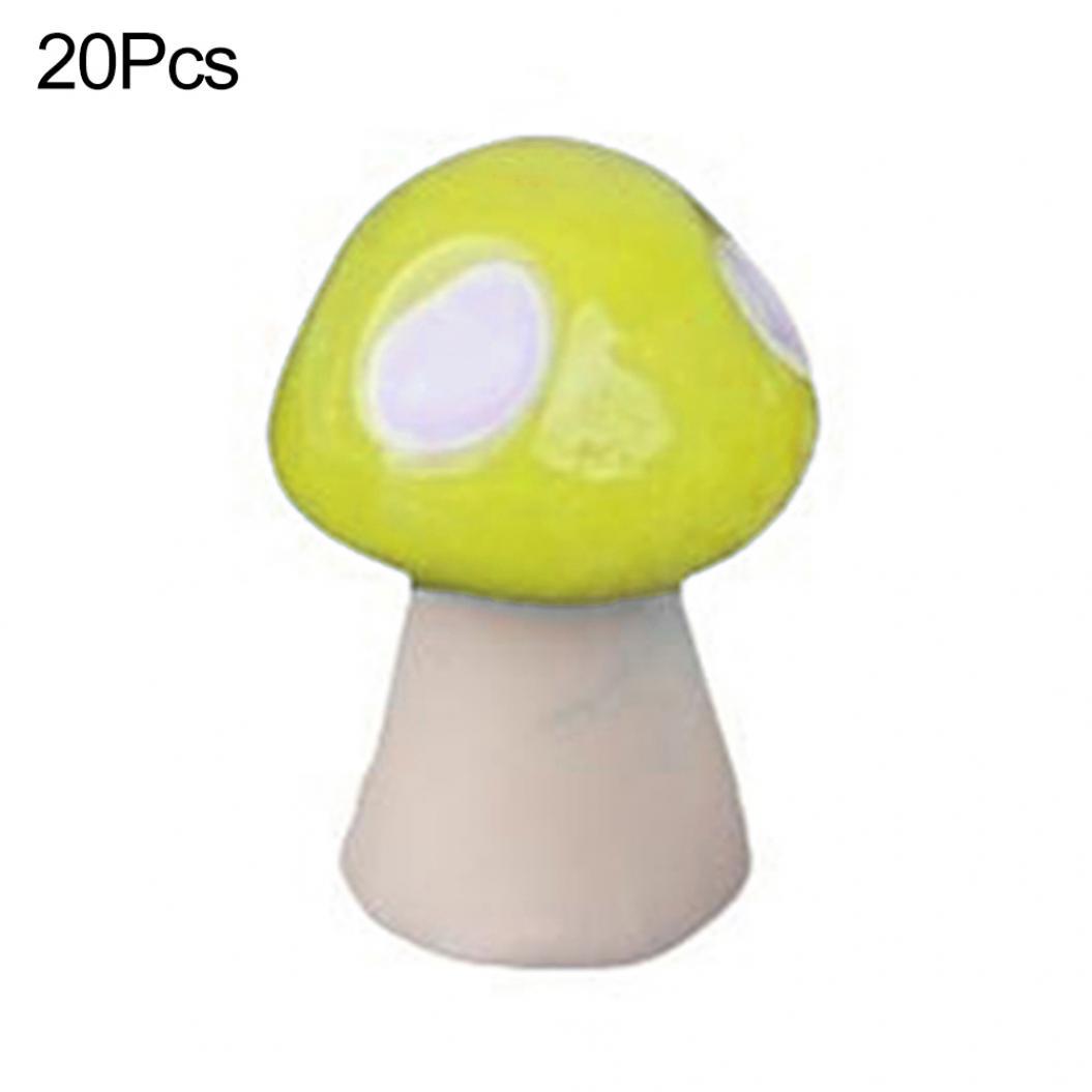 20шт мини искусственные грибы миниатюры сказочный сад орнамент изделия из смолы S красный — фото 9