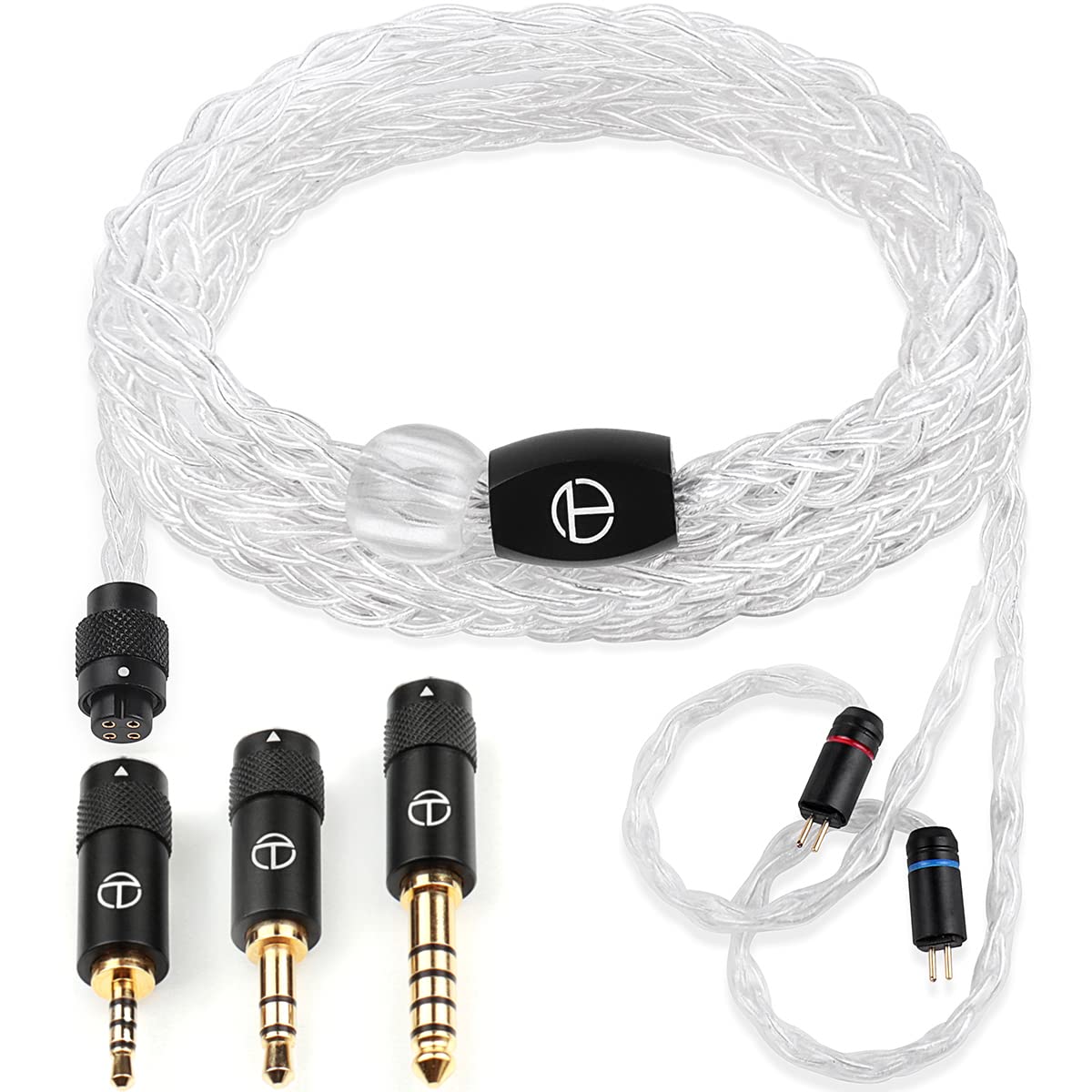 

Pro MMCX 2Pin QDC Pure Pure Silver Earphone Balanced Earphone Upgrade Cable TRN-T3 Re-Cable, 99.99% Silver, 2.5mm, 3.5mm, 4.4mm Plugs,