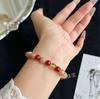 Luck-Boosting Citrine, Sunstone & Red Agate Bracelet for Women – Attract Wealth & Enhance Career