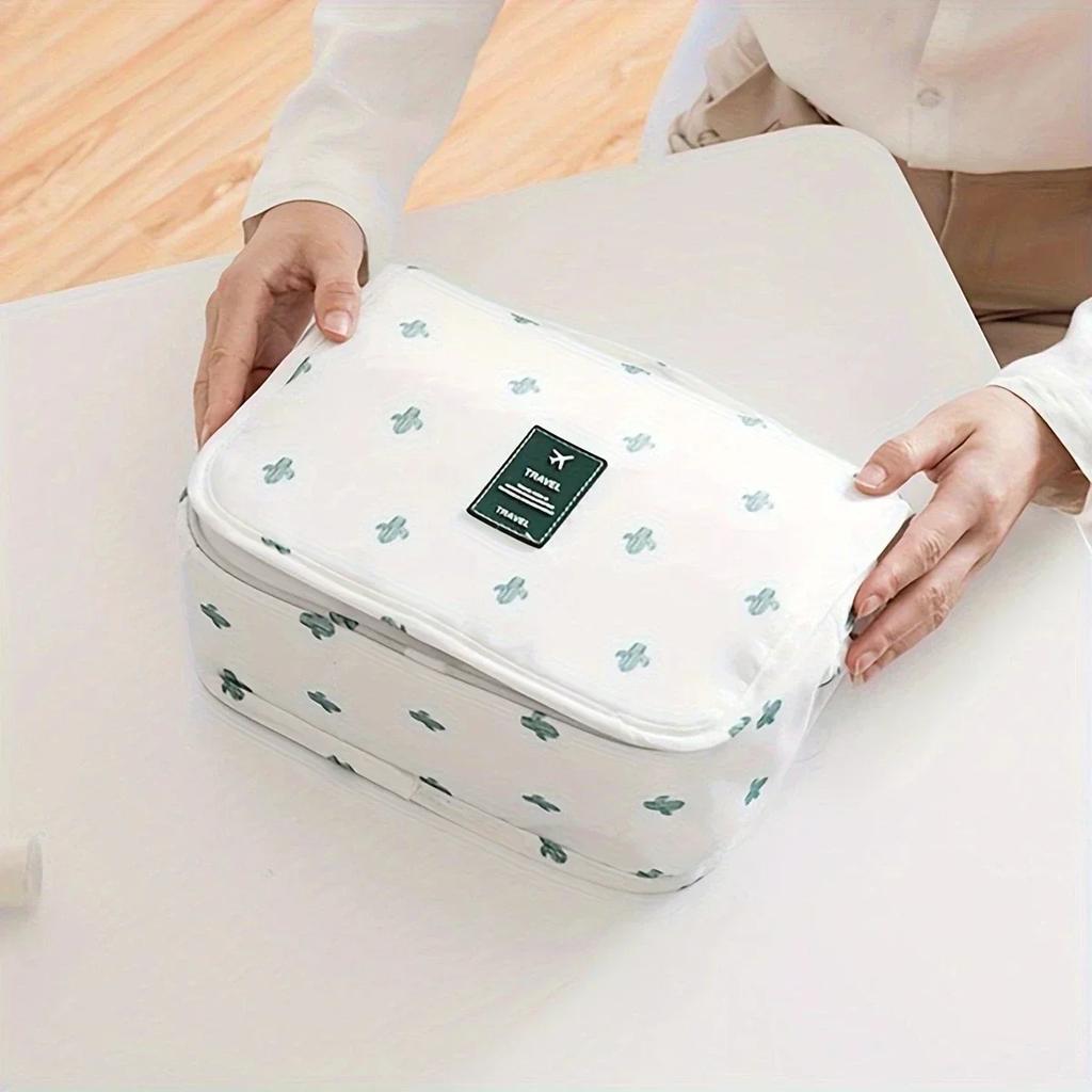 Bolsa de viagem multifuncional com gancho para lavagem, bolsa de armazenamento de cosméticos, artigos de higiene pessoal à prova d'água, organizador de beleza, bolsa de armazenamento para banheiro feminino