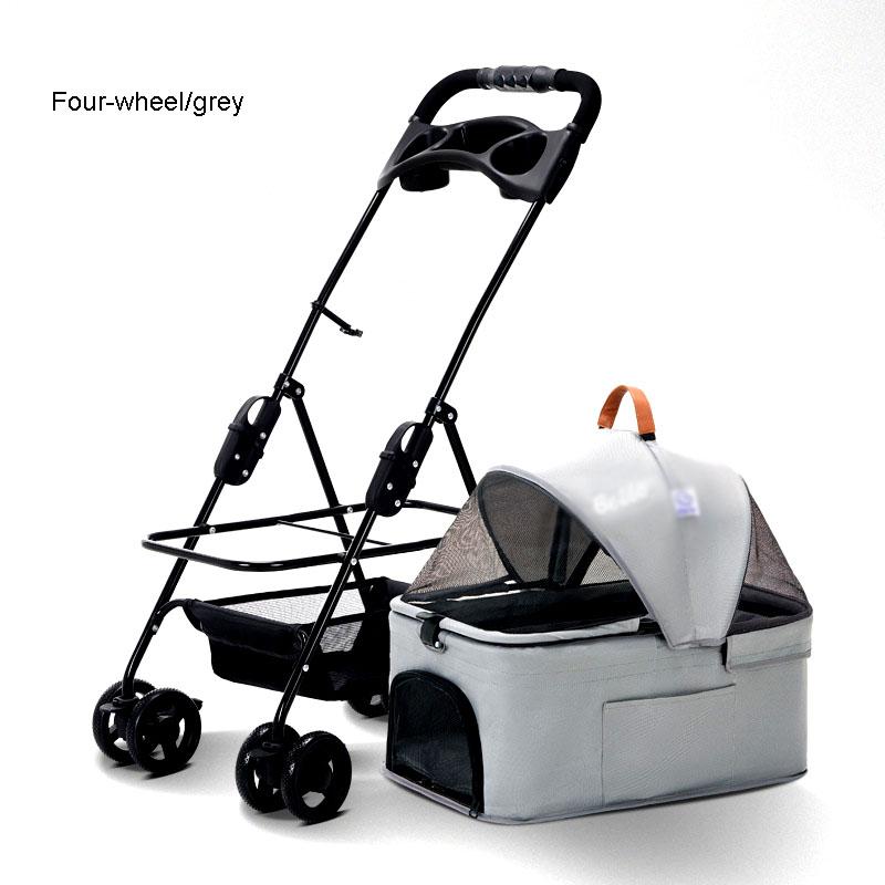 Small Medium Sized Dog Cart Light Foldable Transportation Walking The Cat Dog Car Seat Dual Purpose Garden Cart Pet Accessories