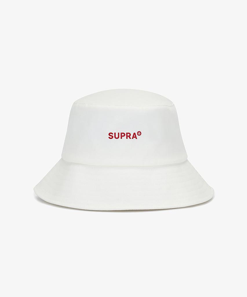 SUPRA Logo Basic Bucket Hat (White)