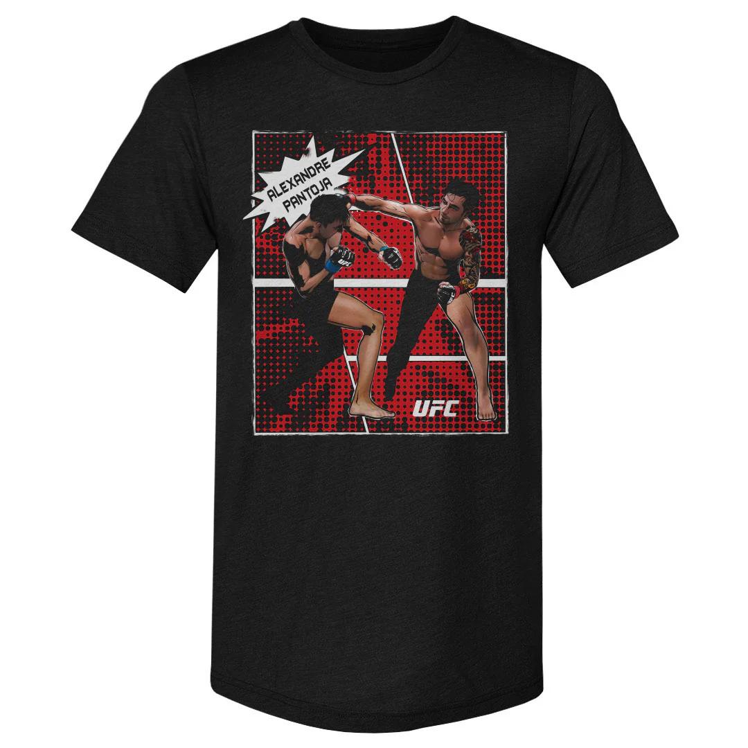

2026 Summer UFC Alexandre Pantoja Fighting Graphic Tshirt Women Sports Cotton Short Sleeve Loose Leisure Fitness Shirt Unisex 4XL