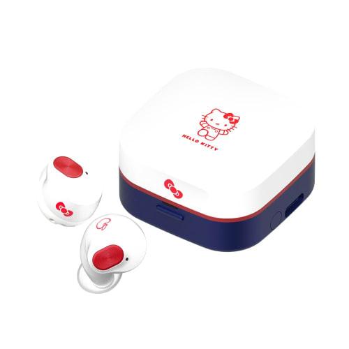AVIOT Hello Kitty Collaboration Wireless Earbuds TE-Q3-KTY, Featuring Over 40 Newly Recorded Voices, a Dedicated Silicone Case, Special Design, Active