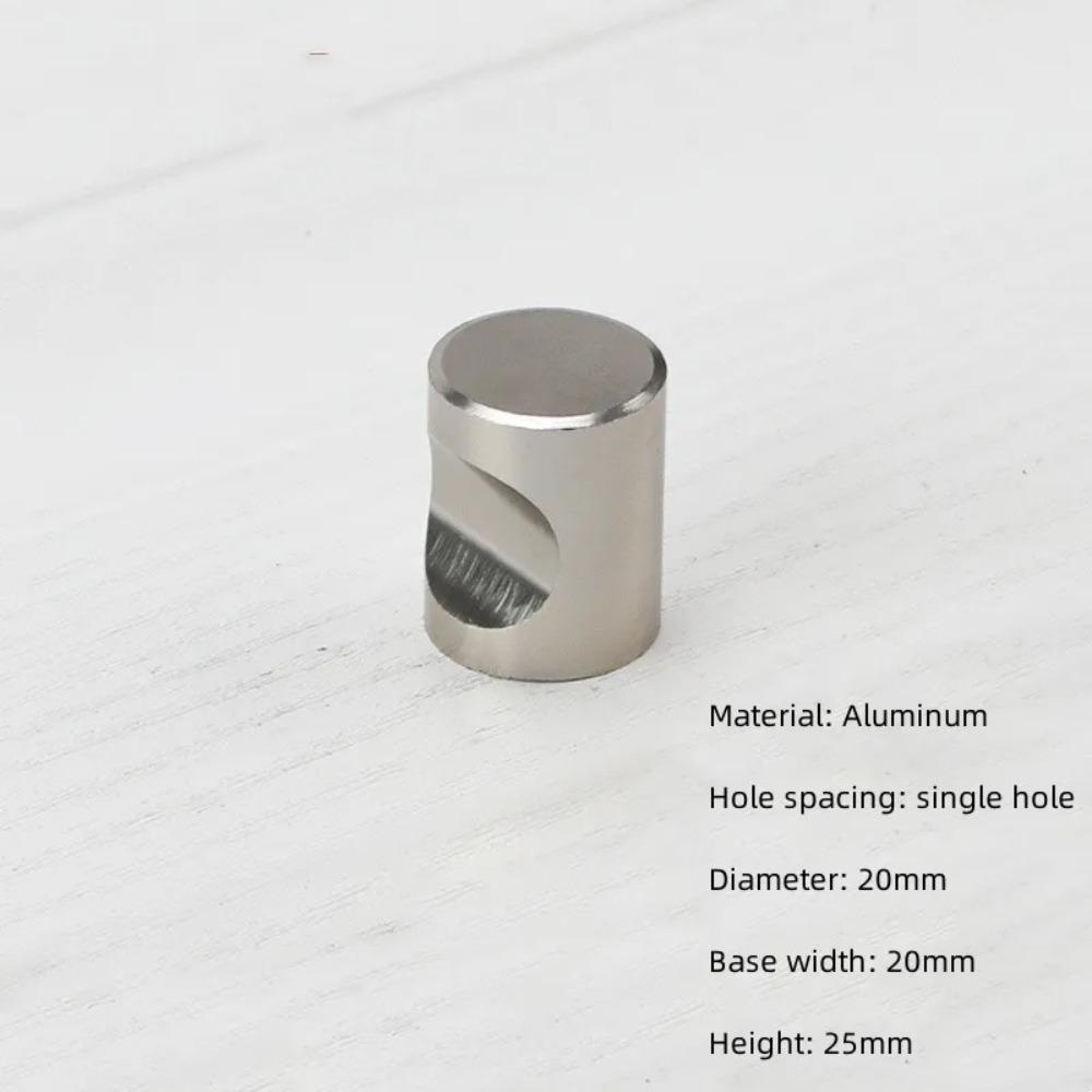 Silver Furniture Handle Single Hole Furniture Knobs Small Door Handle Cabinet Pulls Wardrobe