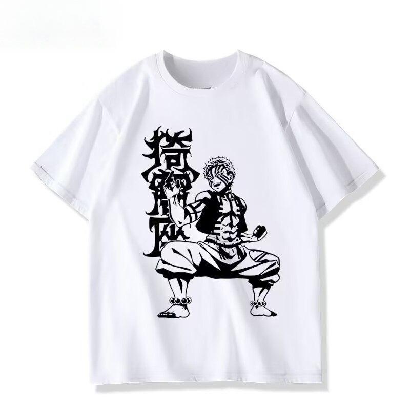 2026 Ghost Killing Blade Anime Yiwo Seat Surrounding The Same Cos Short Sleeve Tshirt Men and Womens Summer Anime Painful