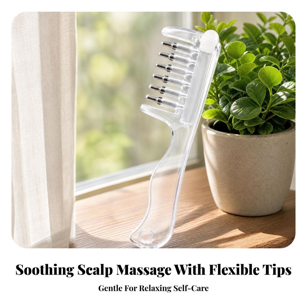 Scalp Applicator Comb Handheld Treatment Liquid Portable for Home