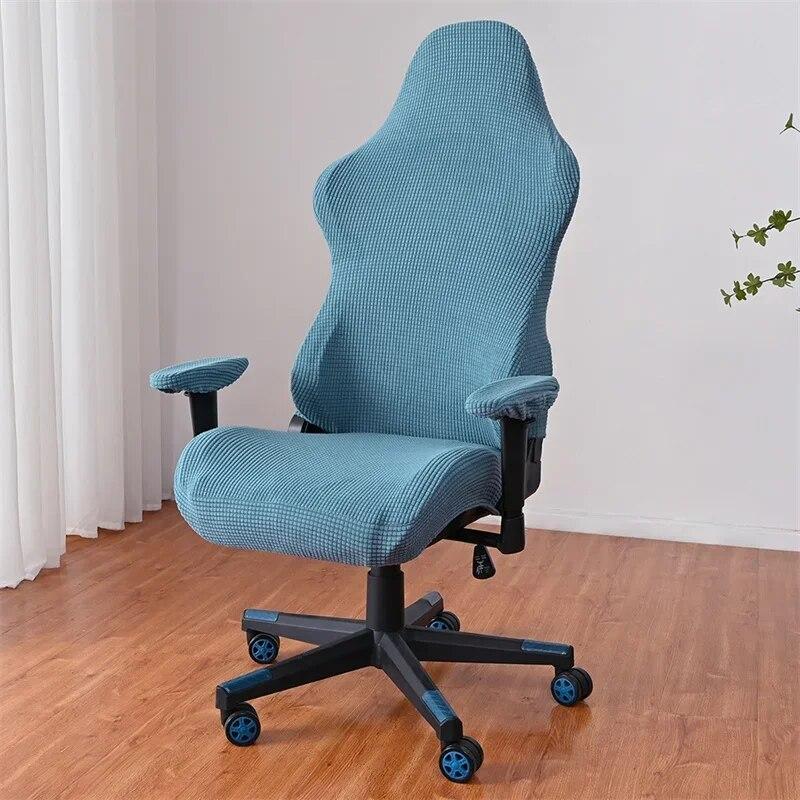 Polar Fleece Gaming Chair Cover Elastic Office Chair Cover Anti-Dirty Spandex Computer Armchair Seat Slipcovers Housse De Chaise