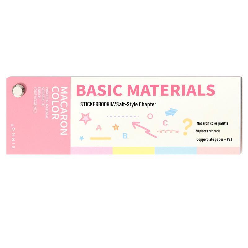 Xin Mo Korean Style Sticker Book: DIY Journal, Key Markers, Decoration Material