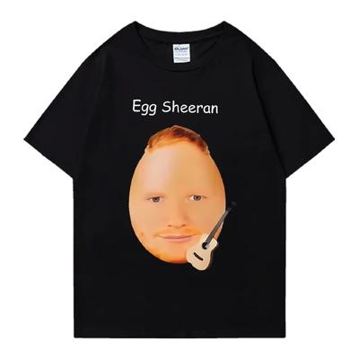 Egg Ed Sheeran Funny Meme Hot T-Shirt Men Women Hip Hop Streetwear Plus Size Tops Fashion Tee Shirt Cotton Short Sleeve T-shirts