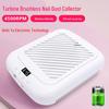 Creative Turbo Brushless Nail Art Dust Collector: Rechargeable & Portable High-Power Wireless Vacuum Cleaner