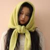 Damen Schal Winter Große Größe Wolle Koreanischer Stil Gestrickter Dreiecksschal Damen Winter Warmes Kopftuch Schal Einfarbige Halsbinde