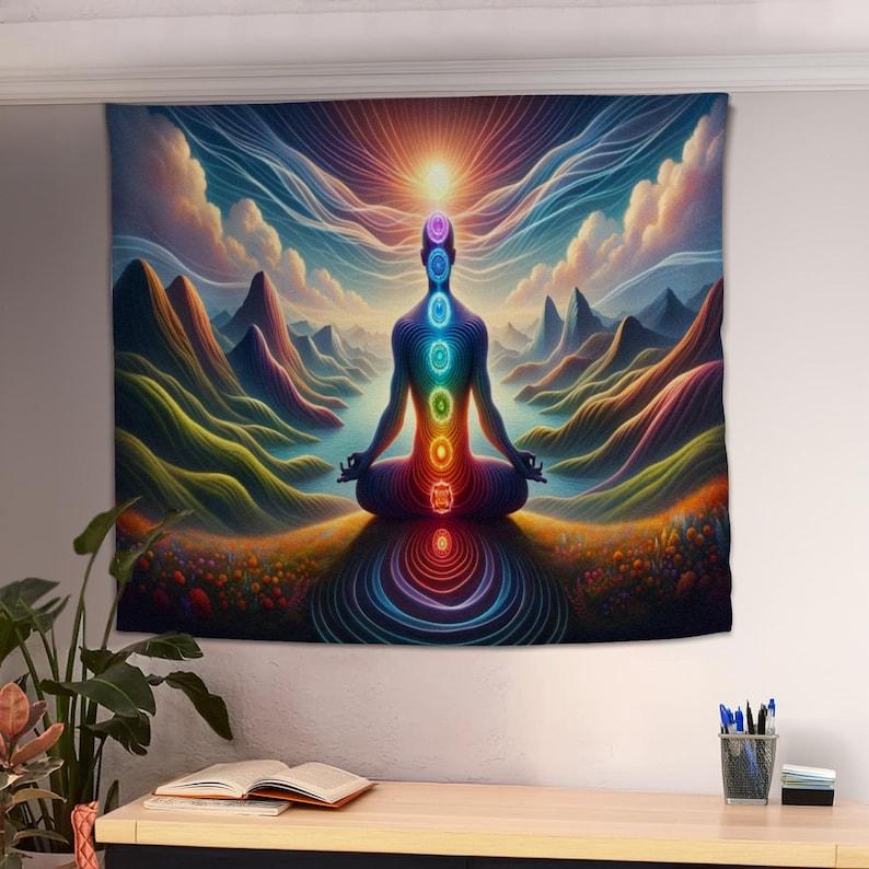 meditation tapestry 75x100 чёрный