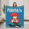 P-Chan Ranma 1/2 Manga Blankets Comedy Flannel Novelty Soft Throw Blanket for Bedding Lounge Autumn/Winter